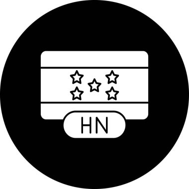 Benzersiz yıldız çizgisi vektör simgesi