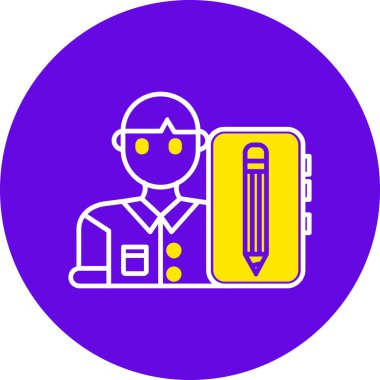 Bir insan simgesinin vektör illüstrasyonu