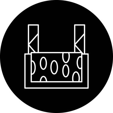 Modern b 'nin vektör illüstrasyonunda müziğin eksik simgesi