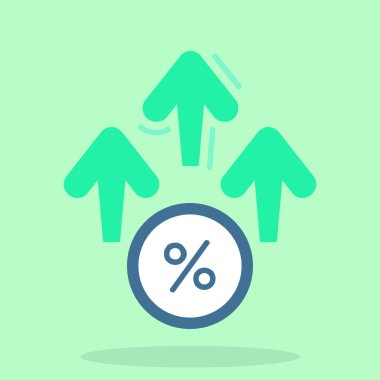 İş ve finans simgesinin vektör illüstrasyonu