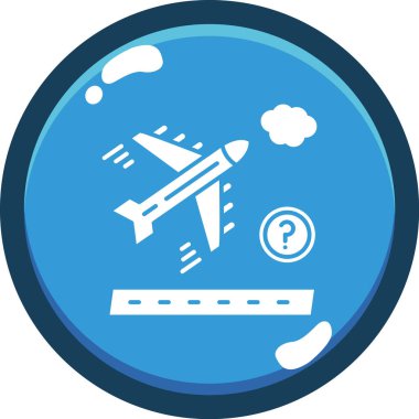 flight icon vector illustration