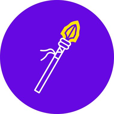 Bir kılıç simgesinin vektör illüstrasyonu