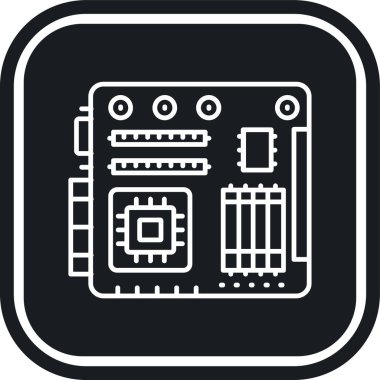 vektör yonga simgesi, vektör illüstrasyonu