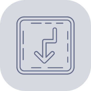 Modern simgeyi indirmenin vektör illüstrasyonu