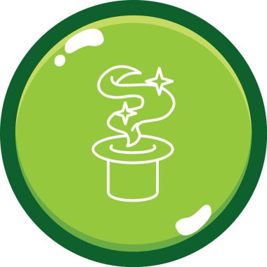 Yeşil ağaç simgesinin vektör illüstrasyonu