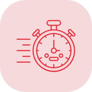 Saat. Web simgesi basit illüstrasyon