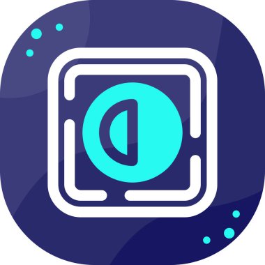 Kamera simgesinin tek bir simgesinin vektör illüstrasyonu