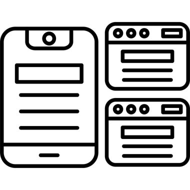 seo modern simgesinin vektör illüstrasyonu