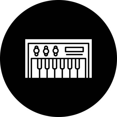 Müzik ve ses simgesinin vektör illüstrasyonu