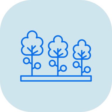 Ağaç. Web simgesi basit illüstrasyon