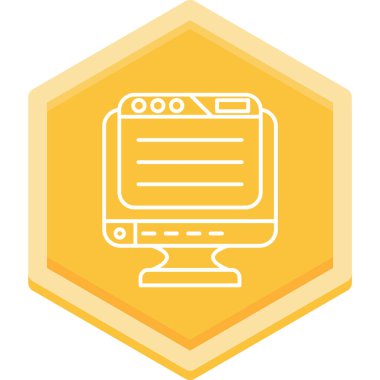 dizüstü bilgisayar simgesi, vektör illüstrasyonu