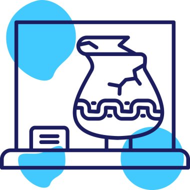 Modern bir simgenin vektör illüstrasyonu