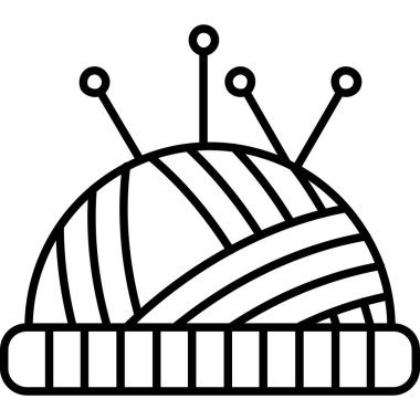 Kış şapka simgesi. Anahat kış şapka vektör simgesi beyaz arka plan üzerinde izole web tasarımı için