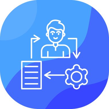 vektör içindeki iş simgesi