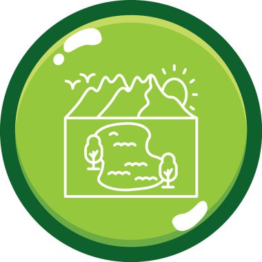 Orman simgesindeki yiyecek taşıyıcısı