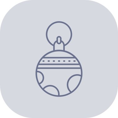 Noel topları kutsal kişilerin resmi, vektör çizim