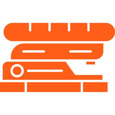 Bina. Web simgesi basit illüstrasyon