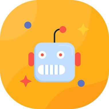 robot ikon vektör illüstrasyonu