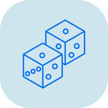 trend biçimi izole edilmiş arkaplanda zar simgesi