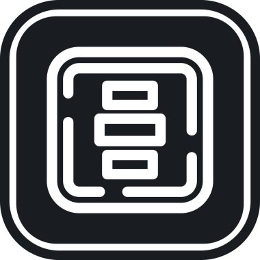 Tek bir izole simgenin vektör illüstrasyonu