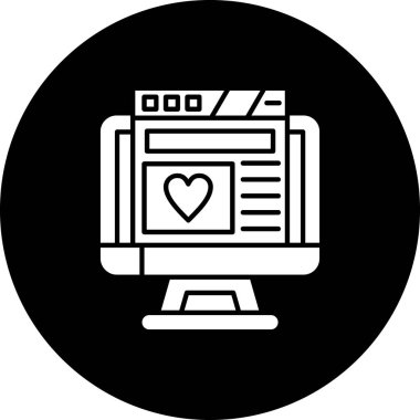 Web simgesi, vektör illüstrasyonu