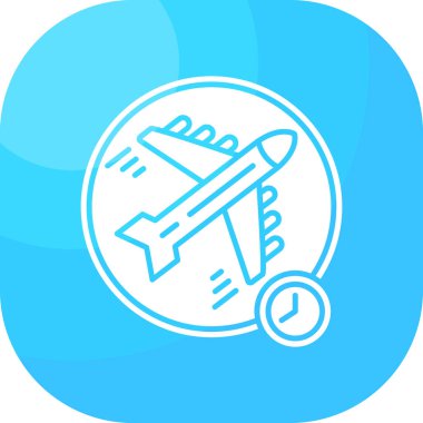 Havaalanı simgesi, vektör illüstrasyonu