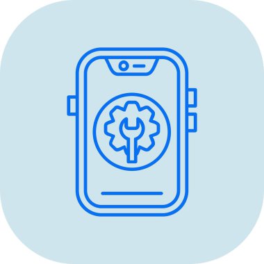 akıllı telefon simgesi vektör illüstrasyonu