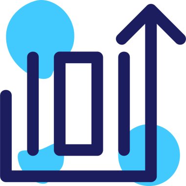 İş ve finans simgesinin vektör illüstrasyonu