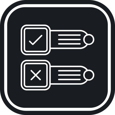 Kontrol listesi simgesi vektör illüstrasyonu