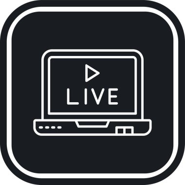 canlı glyph vektör simgesi tasarımı