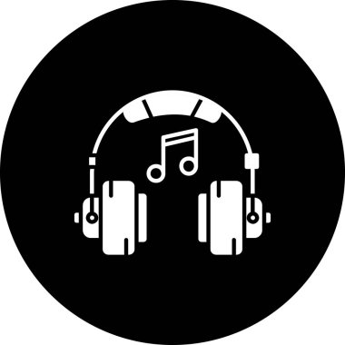 müzik nota simgesi, vektör illüstrasyonu