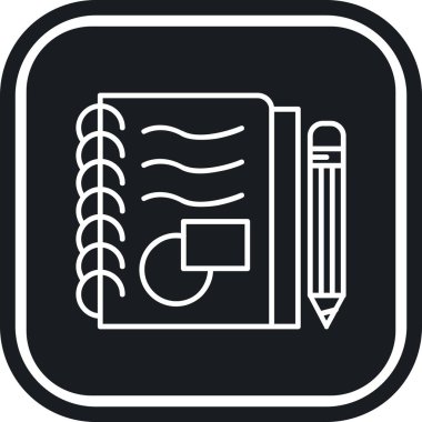 Kitap simgesi soyut arkaplanda izole edildi