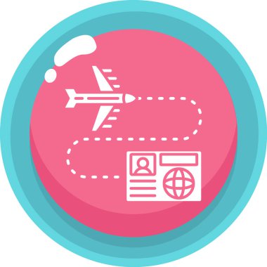 Hava uçuş simgesi doldurulmuş - özet biçimi