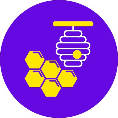 bal peteği vektör simgesi modern simgesi