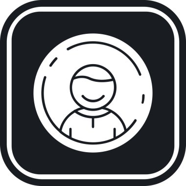 Bir kadın simgesinin vektör illüstrasyonu