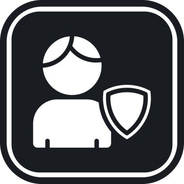 Kalkan simgesi, kabartma şeklinde. vektör illüstrasyonu.