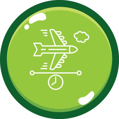 Uçak. Web simgesi basit illüstrasyon