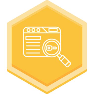 Veri analiz simgesi, vektör illüstrasyonu