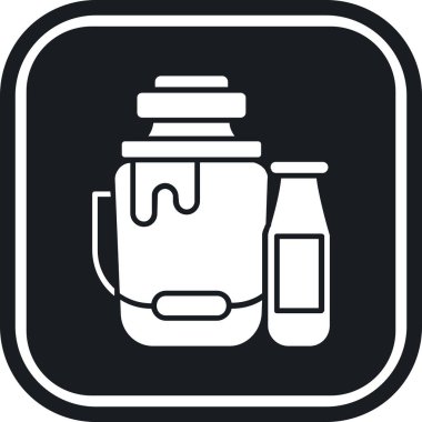 şişe simgesi, vektör illüstrasyonu