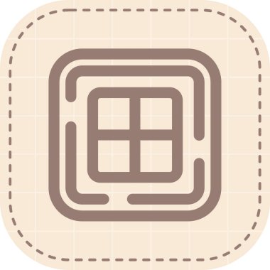 Modern bir simgenin vektör illüstrasyonu