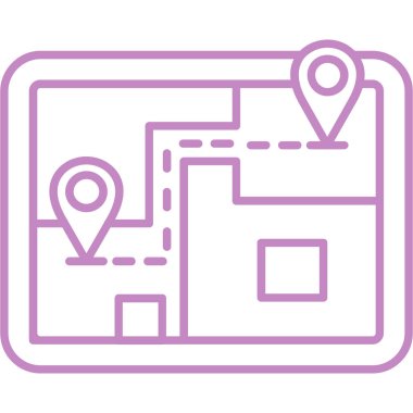 konum haritası simgesi, özet biçimi