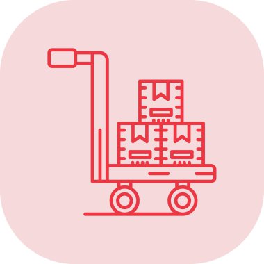 Bir tramvay simgesinin vektör çizimi