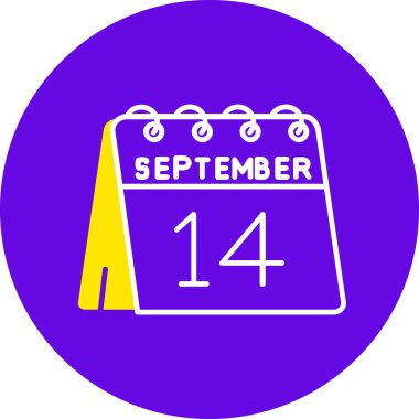 Takvim simgesinin vektör illüstrasyonu