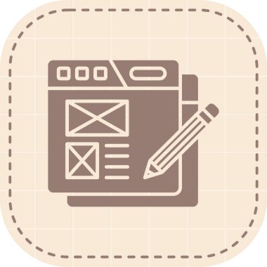 Ağ simgesi. Web simgesi vektörü