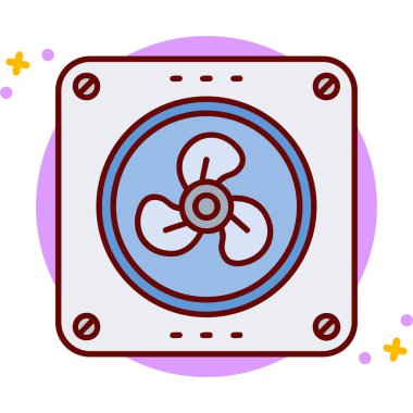 Hayran. Web simgesi vektör illüstrasyonu