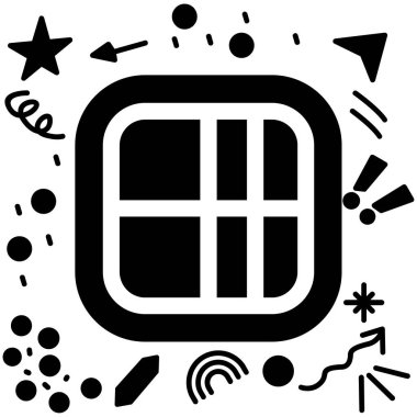 kutu simgesi, vektör illüstrasyonu