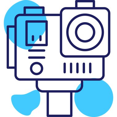 Kamera. Web simgesi basit illüstrasyon