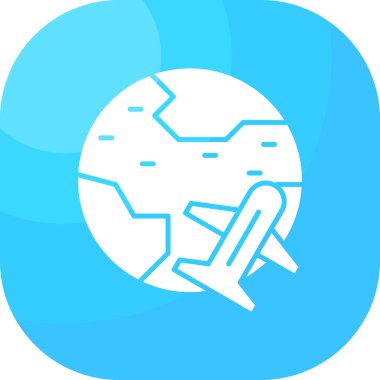 uçak ikonu vektör illüstrasyonu