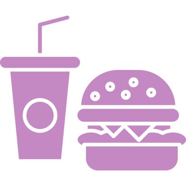 hamburger. Web simgesi basit illüstrasyon