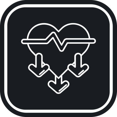 Kalbi olan okun vektör simgesi